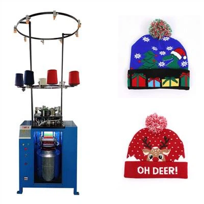 Meaisín Cniotála Cap Ríomhairithe Jacquard